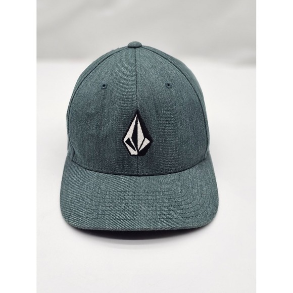 Volcom Other - Volcom Full Stone Hthr Flexfit Cap -Green Flex-fit Size S-M Kid Youth